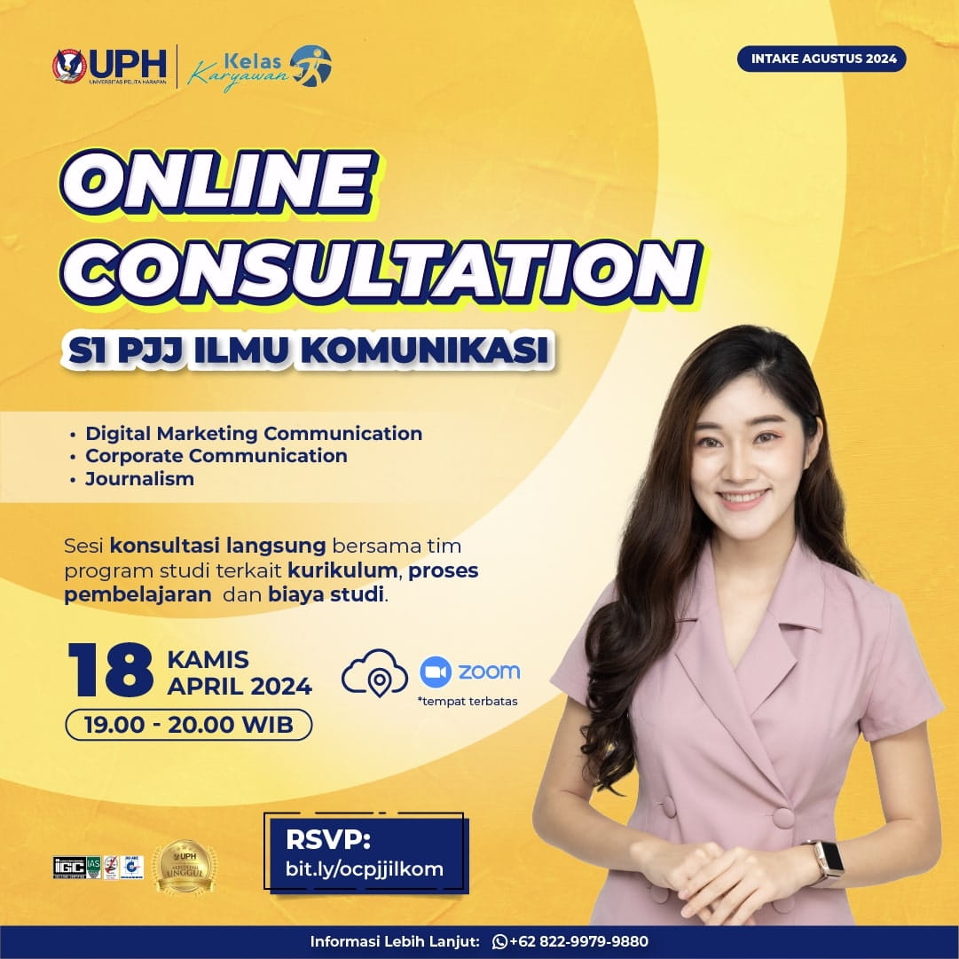 Kelas Karyawan Online Consultation: S1 PJJ Ilmu Komunikasi - UPH ...