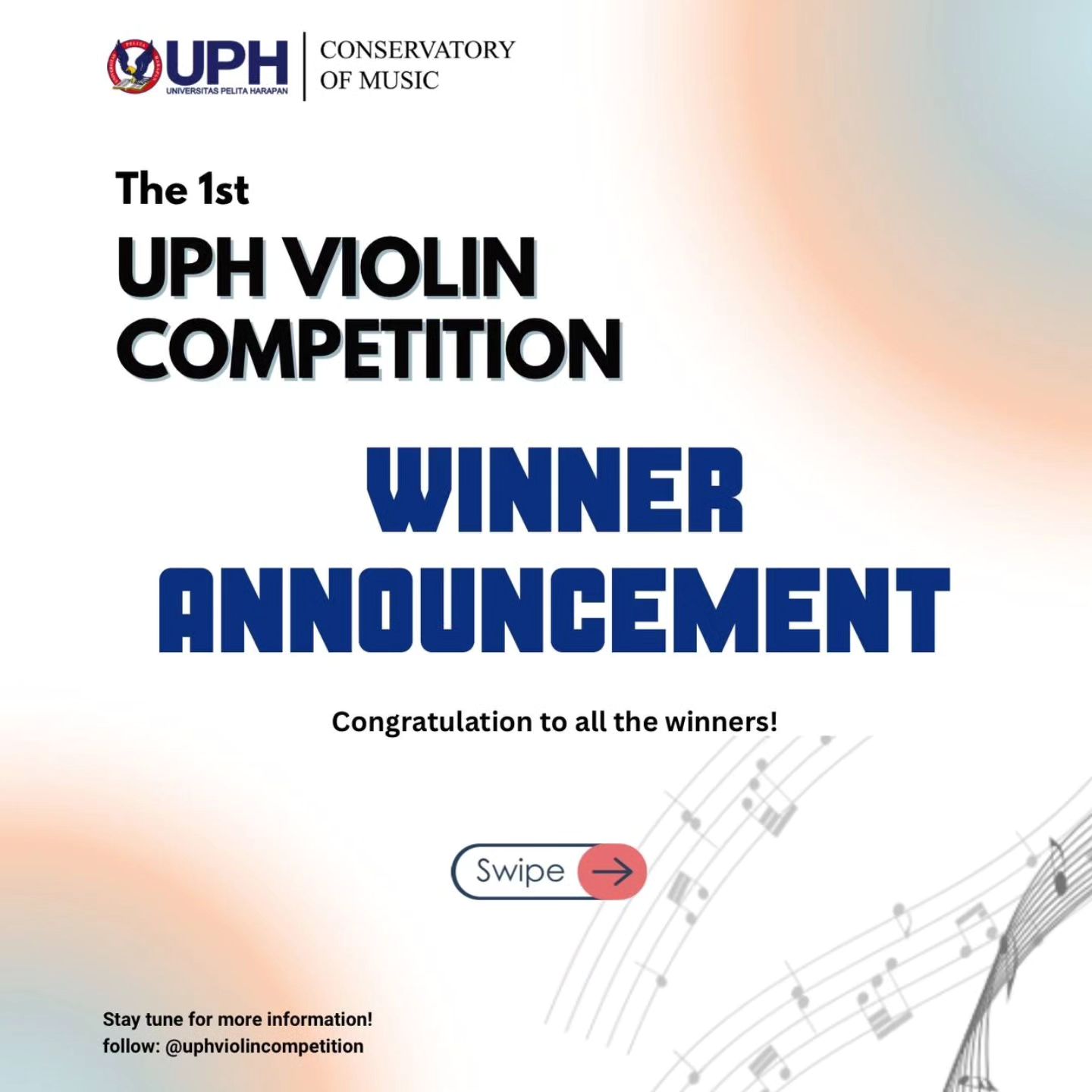 The 1st UPH Violin Competition Winners Announcement