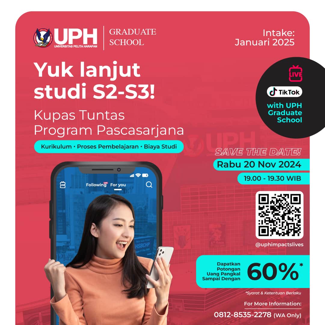 Live Tik Tok With UPH Graduate School - UPH | Universitas Pelita ...