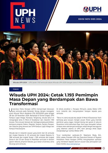 COVER [INDONESIA] E-magazine UPH NOV-DES 2024-C