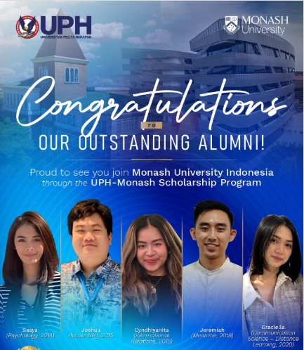 Potensi Lulusan Diakui, Alumni UPH Raih Kesempatan Studi Lanjut di Monash University Indonesia